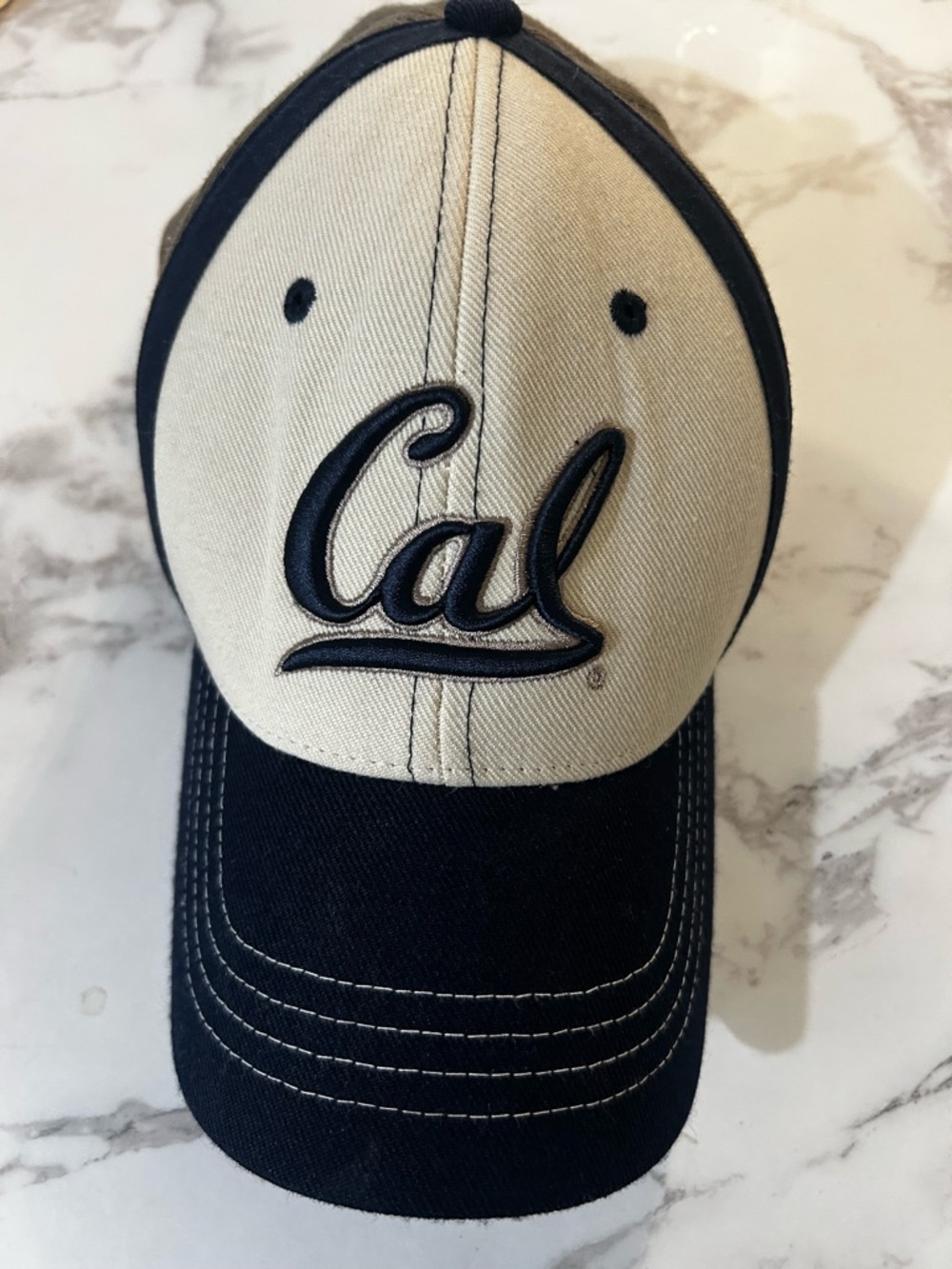 NCAA Cal Two-Tone Navy and Cream Baseball Cap